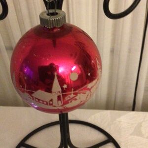 Shiny Brite Fushia Ornament